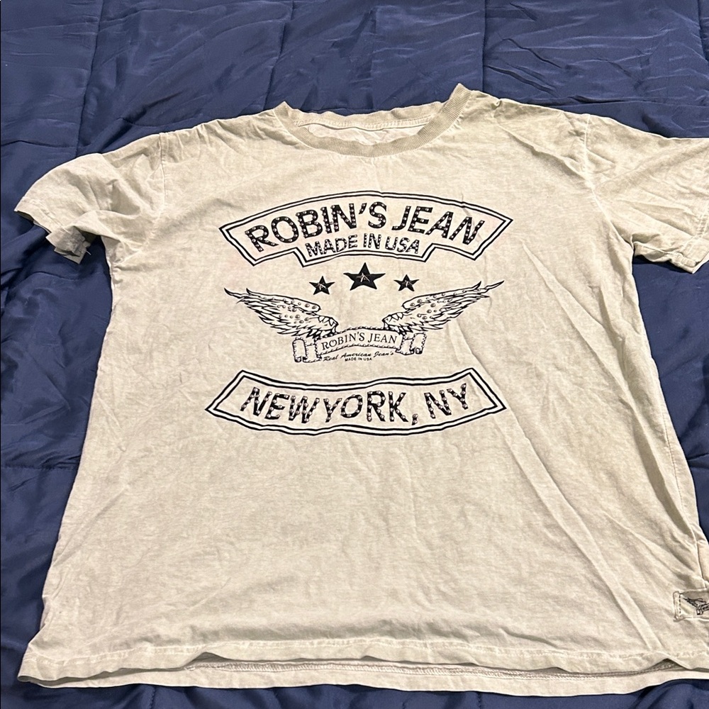 Robin's Jean Men's Beige Graphic Tee